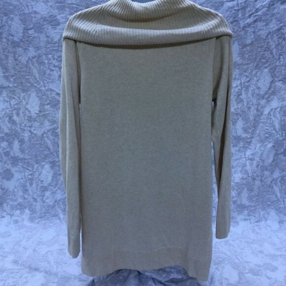 JEANNE PIERRE Cream Mock Neck Sweater Long Sleeve - Picture 4 of 7